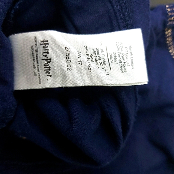 Harry Potter Official Blue Hogwarts Top - Picture 4 of 9